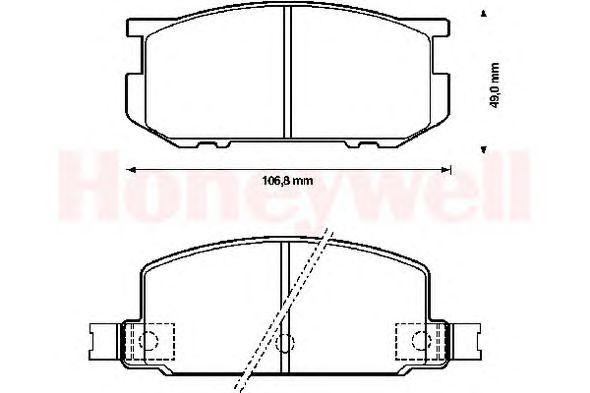 Комплект тормозных колодок, диско 572177B BENDIX JURID