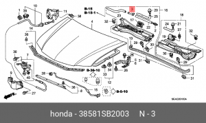 Деталь 38581SB2003 HONDA