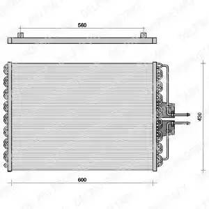 Конденсатор, кондиционер TSP0225061 DELPHI