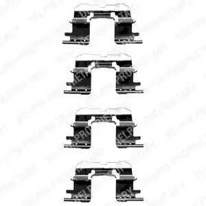 Комплектующие, колодки дискового тормоза LX0333 DELPHI