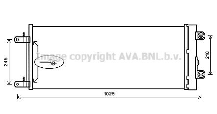 Конденсатор, кондиционер BW5267 AVA