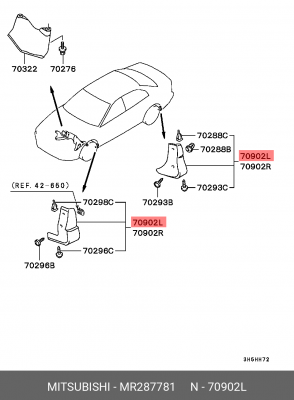 Кенгурятник MR287781 MITSUBISHI