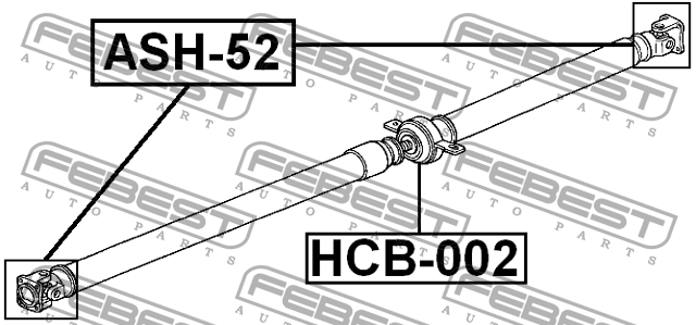 Крестовина карданного вала ASH-52 FEBEST