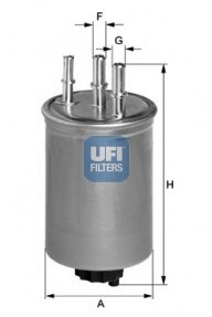 Топливный фильтр 24.445.00 UFI