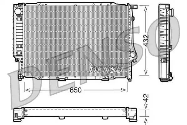 Радиатор, охлаждение двигател DRM05054 DENSO