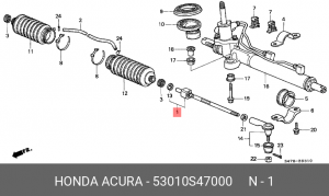 Тяга рулевая 53010-S47-000 HONDA