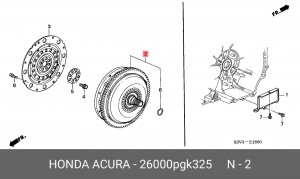 Гидротрансформатор АКПП 26000PGK325 HONDA