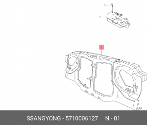 Панель передняя 5710006127 SSANG YONG