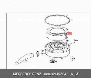 Воздушный фильтр A0010949504 SMART
