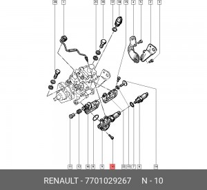 Болт 7701029267 RENAULT