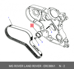 Натяжной ролик, ремень ГРМ ERC8861 MG ROVER LAND ROVER