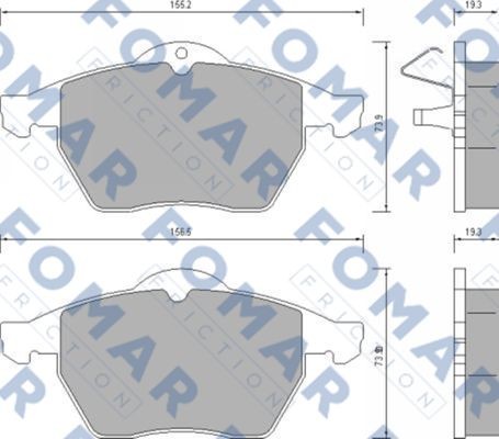 Колодки тормозные дисковые 51628781 ROULUNDS BRAKING