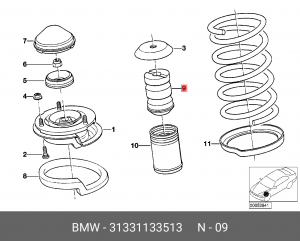 Отбойник амортизатора подвески 31 33 1 133 513 BMW