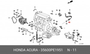 Выключатель, фара заднего хода 35600PE1951 HONDA