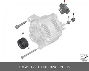 Регулятор генератора 12 31 7 561 924 BMW