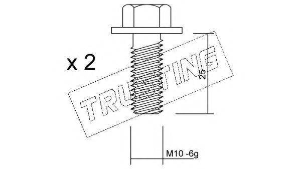 Комплектующие, колодки дискового тормоза KIT111 TRUSTING