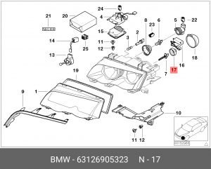 Розетка 63 12 6 905 323 BMW