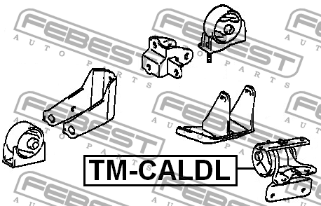 Подушка двигателя TM-CALDL FEBEST