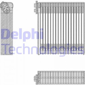 Испаритель, кондиционер TSP0525153 DELPHI