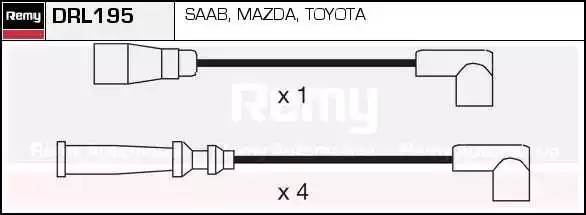 Ккомплект проводов зажигания DRL195 DELCO REMY