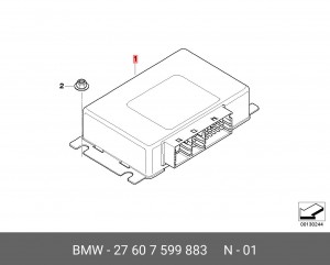 Блок управления электронный 27 60 7 599 883 BMW