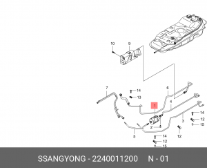 Фильтр топливный 2240011200 SSANG YONG