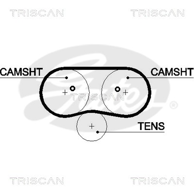 Комплект ремня ГРМ 8647 29036 TRISCAN