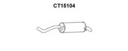 Глушитель выхлопных газов конечный CT15104 VENEPORTE