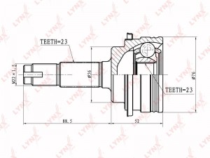 ШРУС CO-7539 LYNXAUTO
