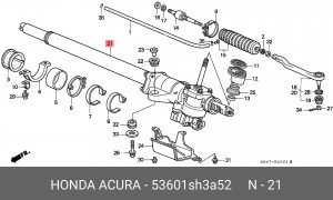 Рулевой механизм 53601SH3A52 HONDA
