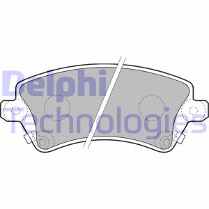 Комплект тормозных колодок, диско LP1737 DELPHI