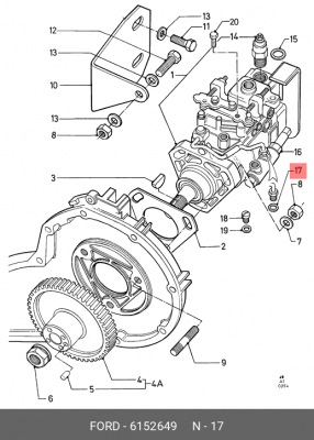 Прокладка 6 152 649 FORD
