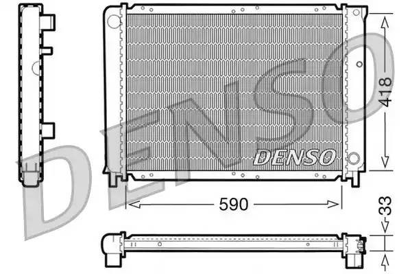 Радиатор, охлаждение двигател DRM33031 DENSO