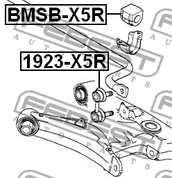Втулка стабилизатора BMSB-X5R FEBEST