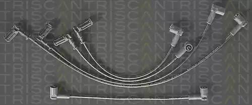 Ккомплект проводов зажигания 88607285 TRISCAN