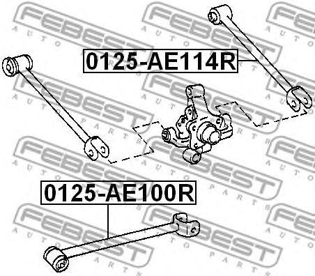 Рычаг подвески 0125-AE114R FEBEST