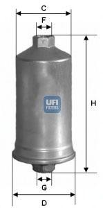 Топливный фильтр 31.504.00 UFI