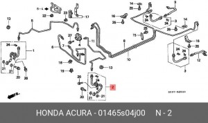 Тормозной шланг 01465S04J00 HONDA