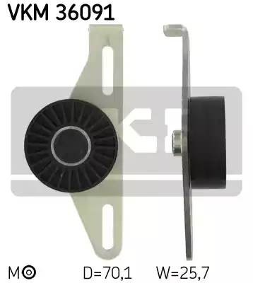 Натяжной ролик, поликлиновой  ремень VKM36091 SKF