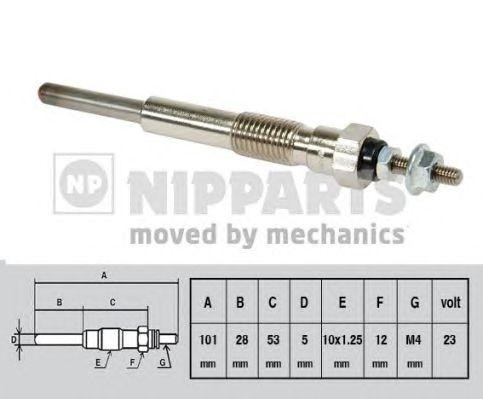 Свеча накаливания J5712012 H B JAKOPARTS NIPPARTS