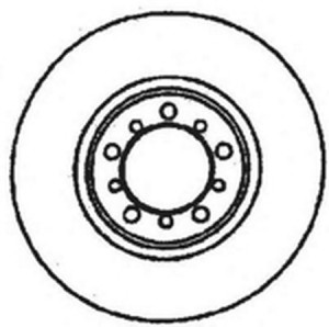 Тормозной диск 561283B BENDIX JURID