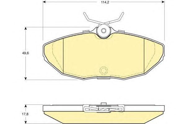 Комплект тормозных колодок, диско 6113981 GIRLING