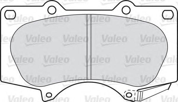 Комплект тормозных колодок, диско 598857 VALEO PHC