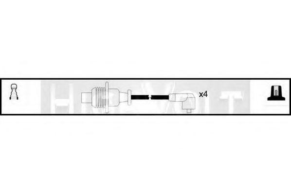 Ккомплект проводов зажигания OEF082 STANDARD