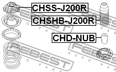 Отбойник амортизатора подвески CHD-NUB FEBEST