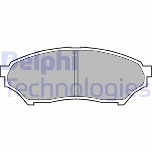Комплект тормозных колодок, диско LP1448 DELPHI