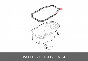 Прокладка, маслянная ванна 500316112 IVECO