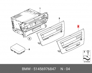 Накладка панели приборов 51456976847 BMW