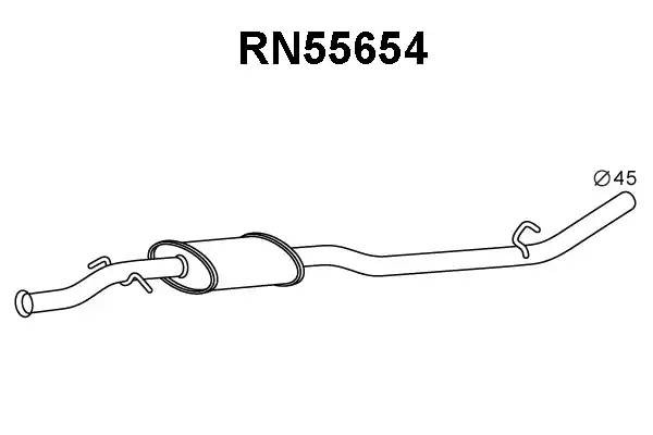 Предглушитель выхлопных газов RN55654 VENEPORTE