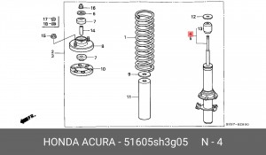 Амортизатор 51605SH3G05 HONDA